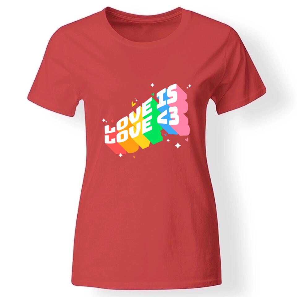 Pride feliratos női póló