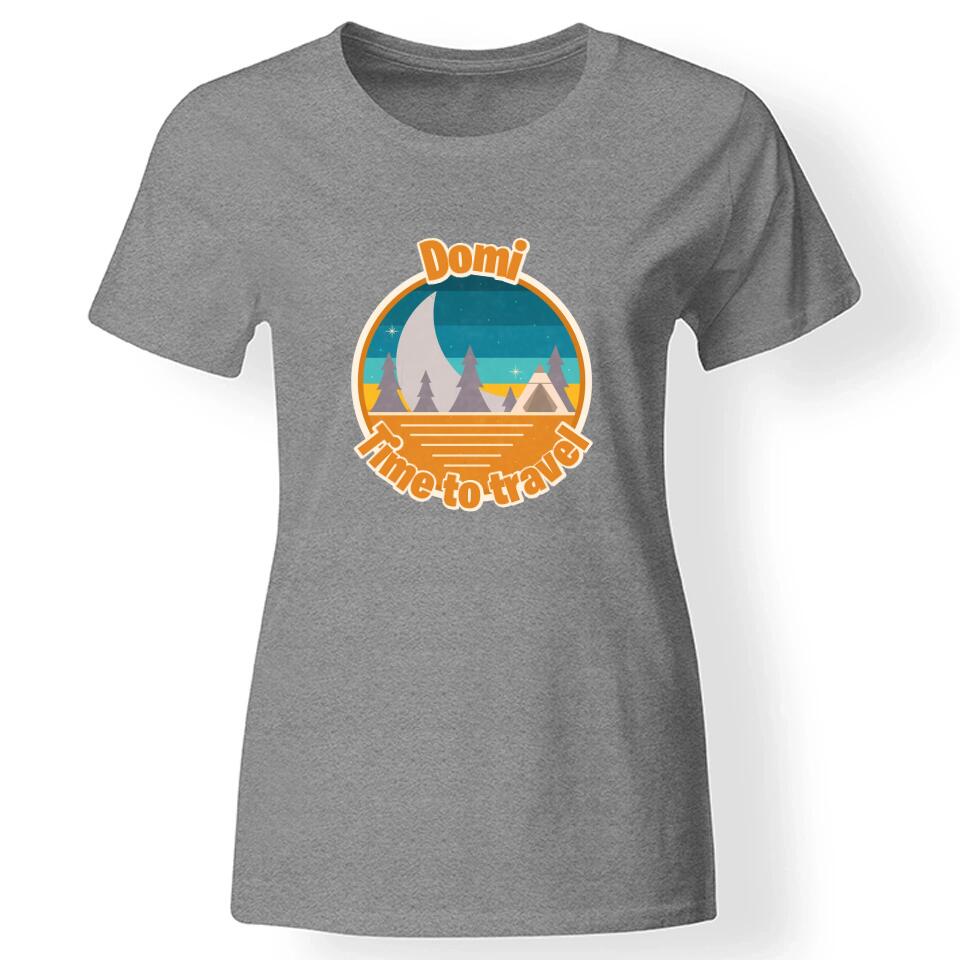 Kirándulós póló női szürke