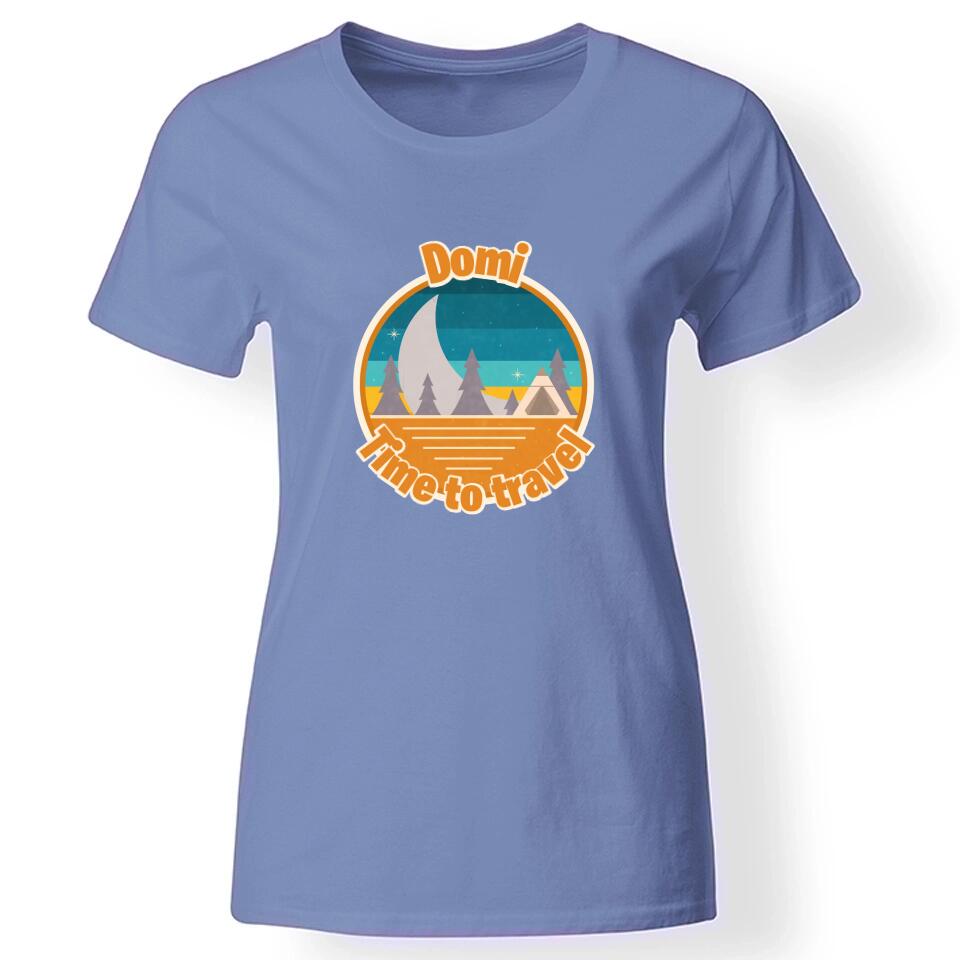 Kirándulós póló női kék