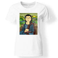 Vicces macskás póló nőknek fehér