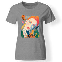 Egyedi dizájn póló nőknek szürke