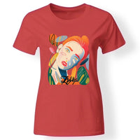 Egyedi dizájn póló nőknek piros