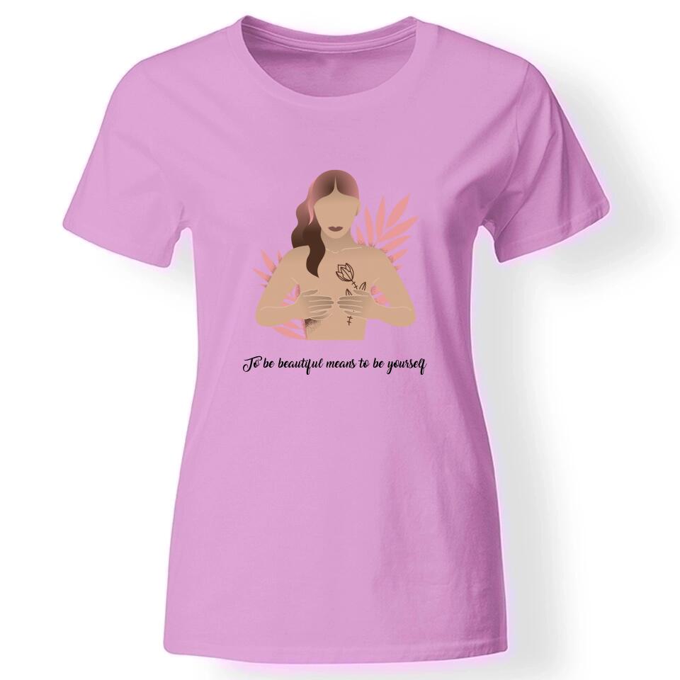 Body positivity póló nőknek rózsaszín