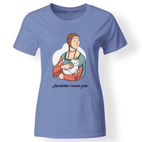 Klasszikus festmények cicával női kék