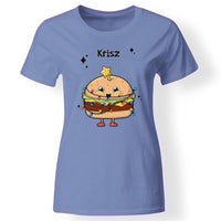 Vicces karácsonyi póló nőknek kék