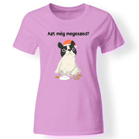 Karácsonyi állatos női póló rózsaszín