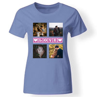 Valentin napi női póló 4 képpel kék