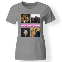 Valentin napi női póló 4 képpel szürke