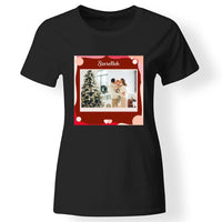 Valentin napi női póló képpel fekete