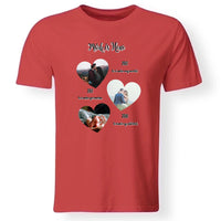 Mérföldkő férfi póló egyedi képpel