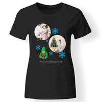 Karácsonyi női póló 3 fotóval fekete