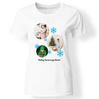 Karácsonyi női póló 3 fotóval fehér