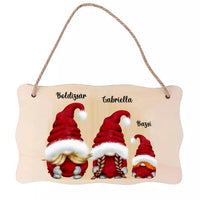 Manós tábla dísz egyedi névvel