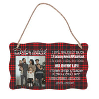 Karácsonyi egyedi képes tábla