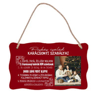 Karácsonyi tábla egyedi képpel