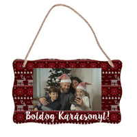 Egyedi képes karácsonyi tábla