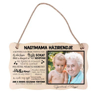 Ajándék Házirend tábla nagymamáknak
