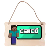 Minecraft ajtódísz gyerekeknek