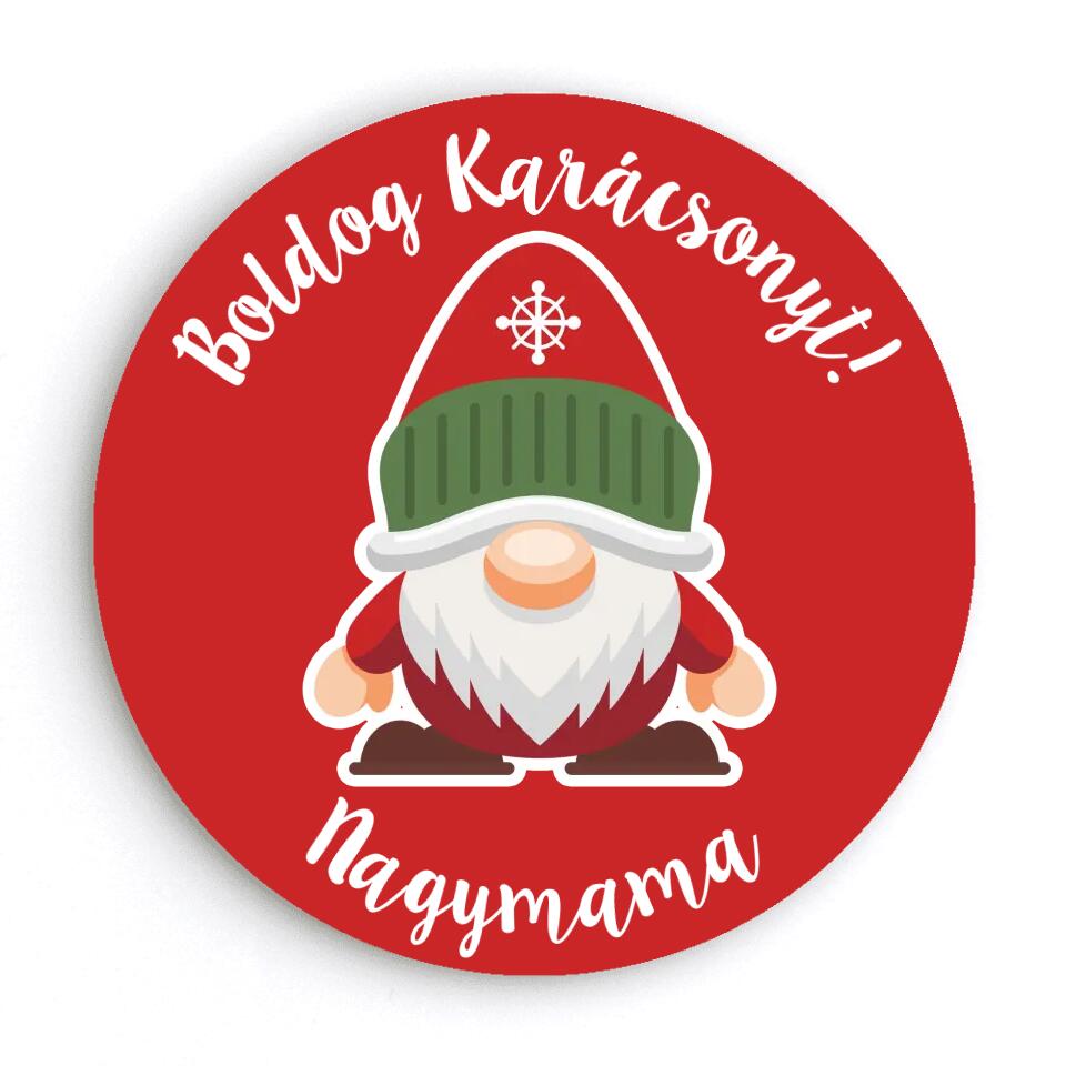 Ünnepi mágnes manókkal