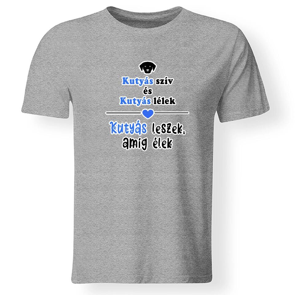 Egyedi feliratos férfi póló kutyásoknak
