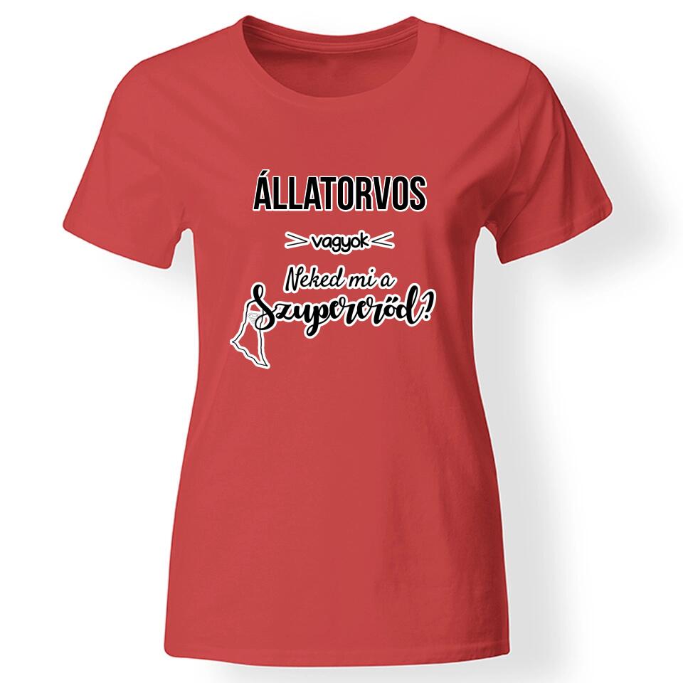 Szupererő egyedi női póló