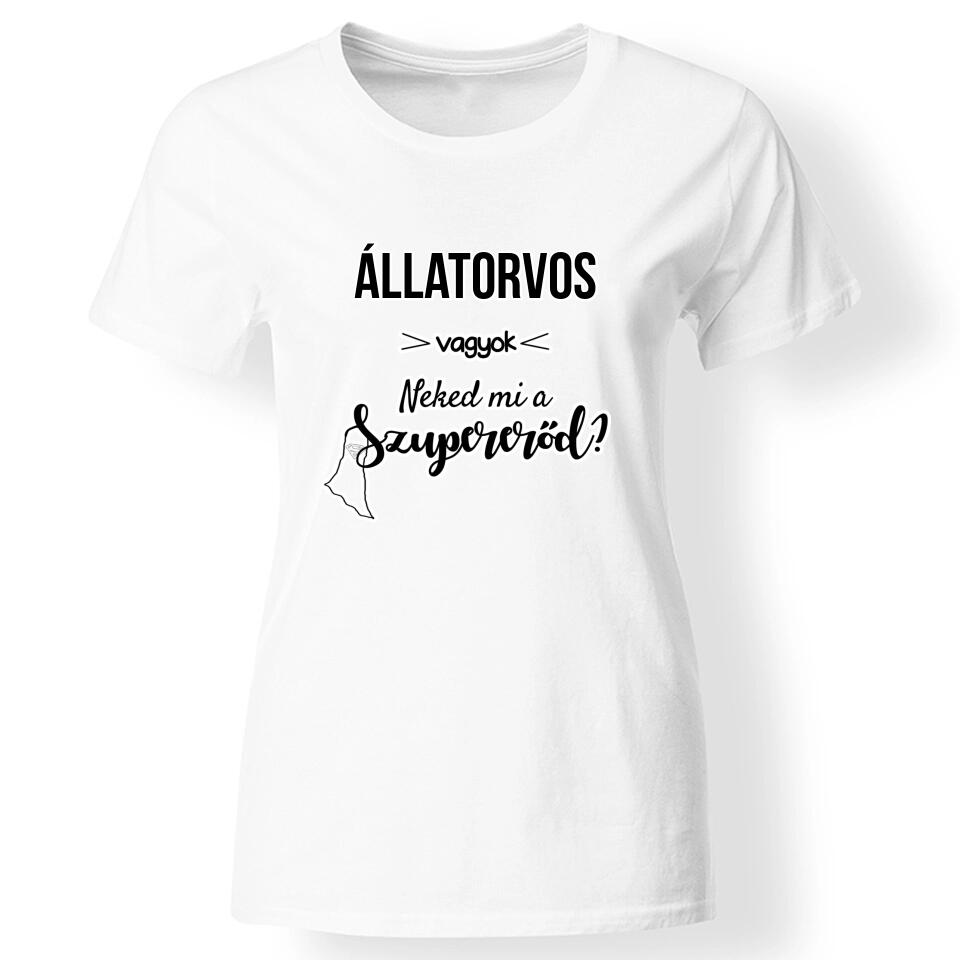Szupererő egyedi női póló