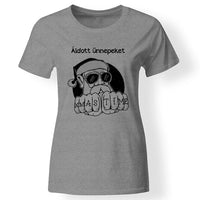 Vicces fekete humor póló női szürke