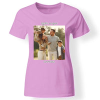 Egyedi képes női póló felirattal rózsaszín