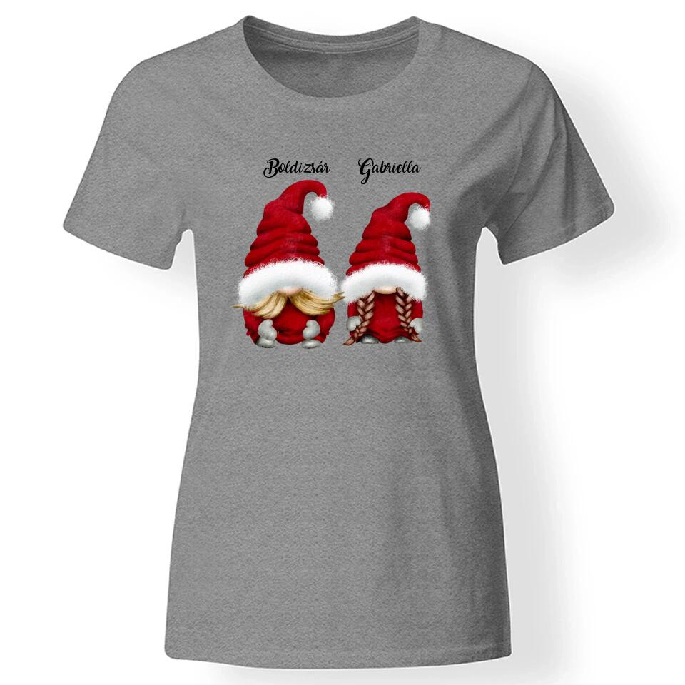 Páros manós póló nőknek szürke