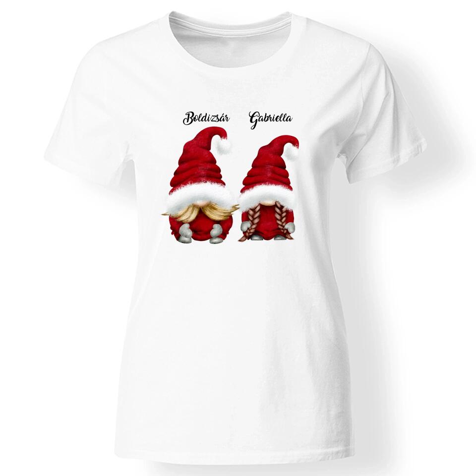 Páros manós póló nőknek fehér