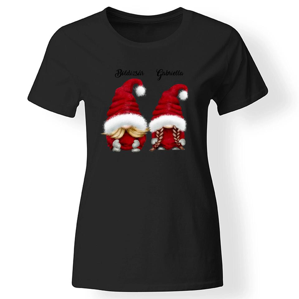 Páros manós póló nőknek fekete