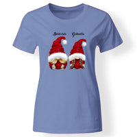 Páros manós póló nőknek kék