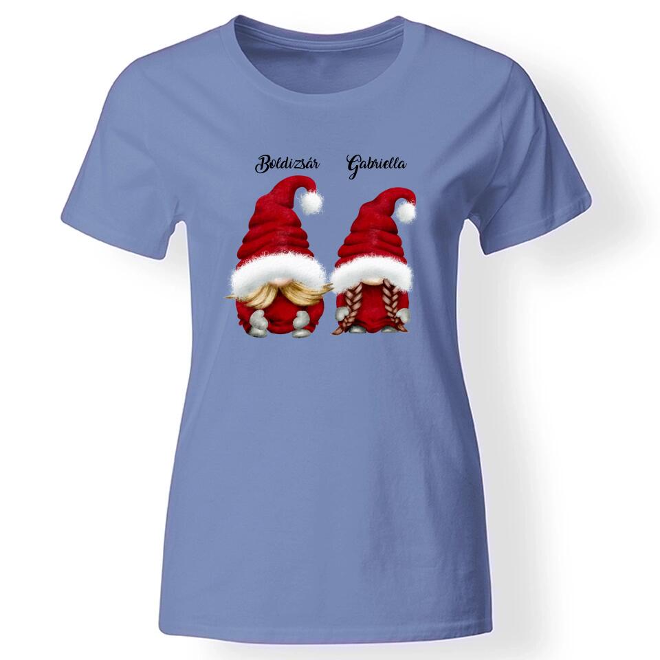 Páros manós póló nőknek kék