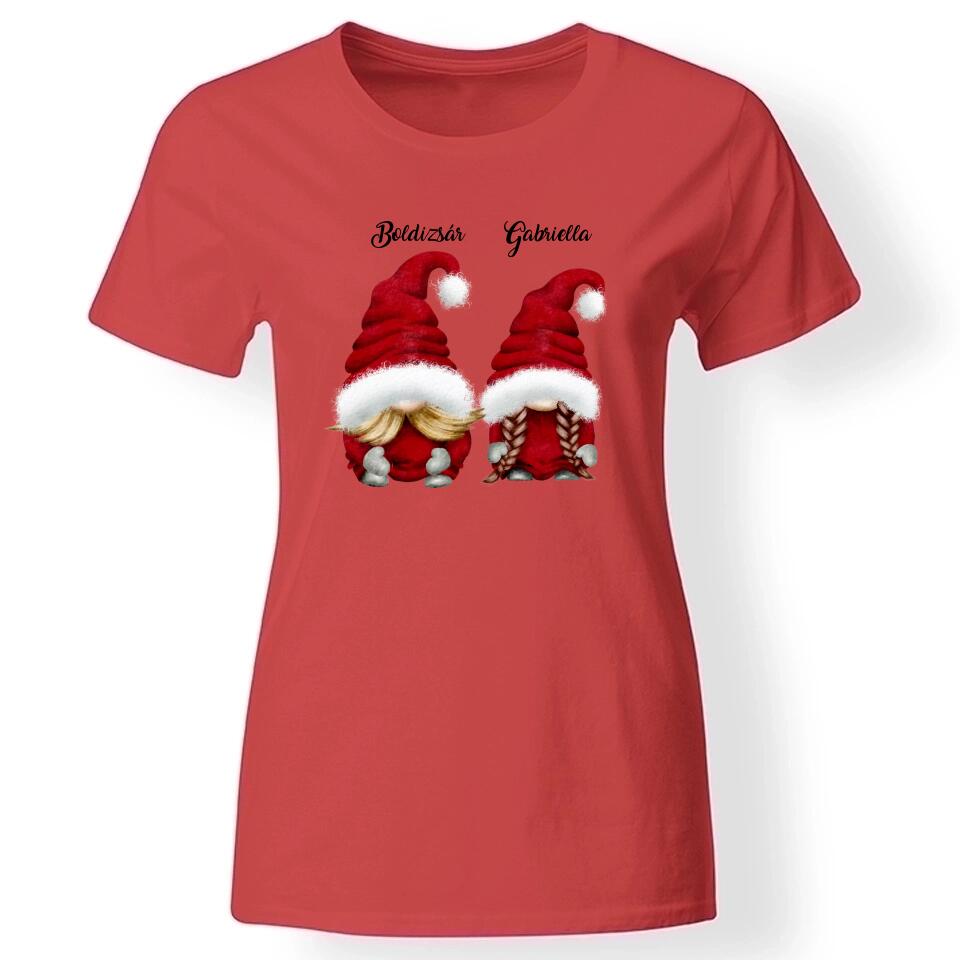 Páros manós póló nőknek piros