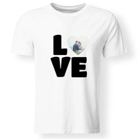 LOVE egyedi fényképes férfi póló