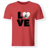 LOVE egyedi fényképes férfi póló