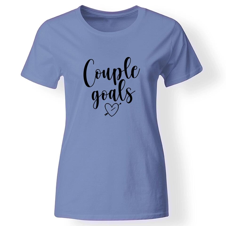 Valentin napi feliratos póló nőknek kék