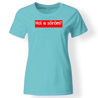 Feliratos póló nőknek türkiz