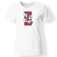 3D feliratos póló nőknek fehér