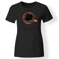 Kávés póló nőknek fekete