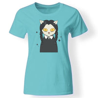 Wednesday inspirálta póló női türkiz