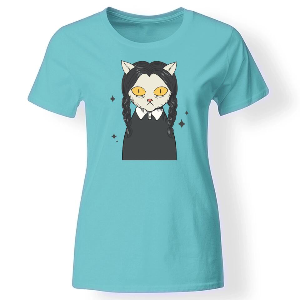 Wednesday inspirálta póló női türkiz