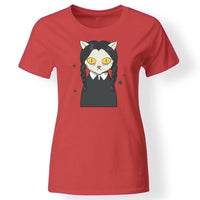 Wednesday inspirálta póló női piros