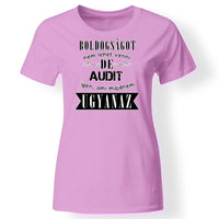 Autó márkás női póló rózsaszín