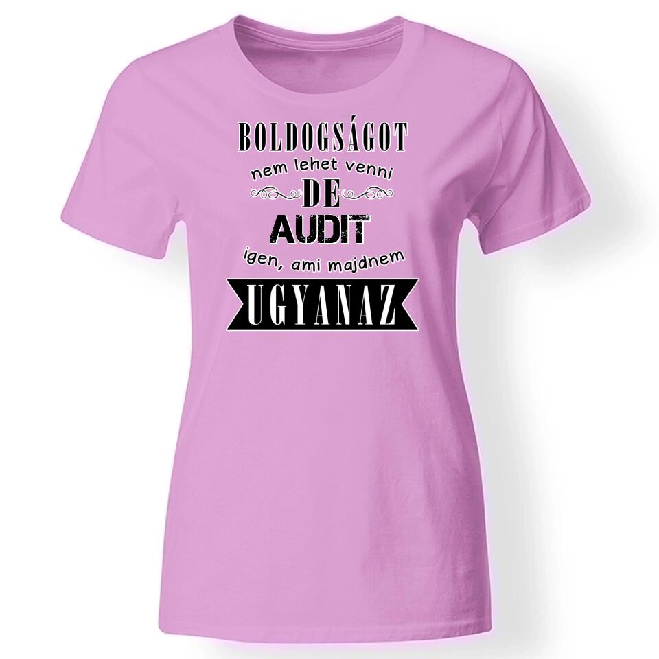 Autó márkás női póló rózsaszín