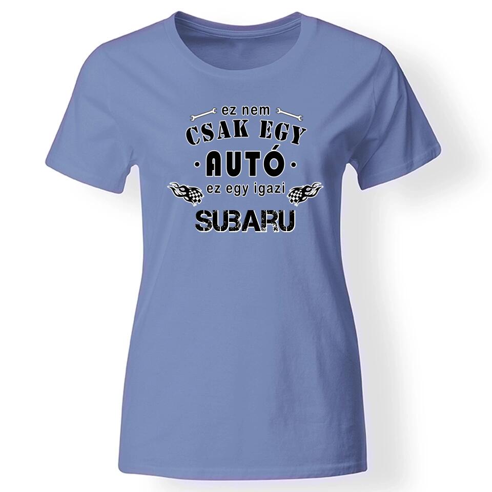 Ez egy igazi autós póló nőknek kék