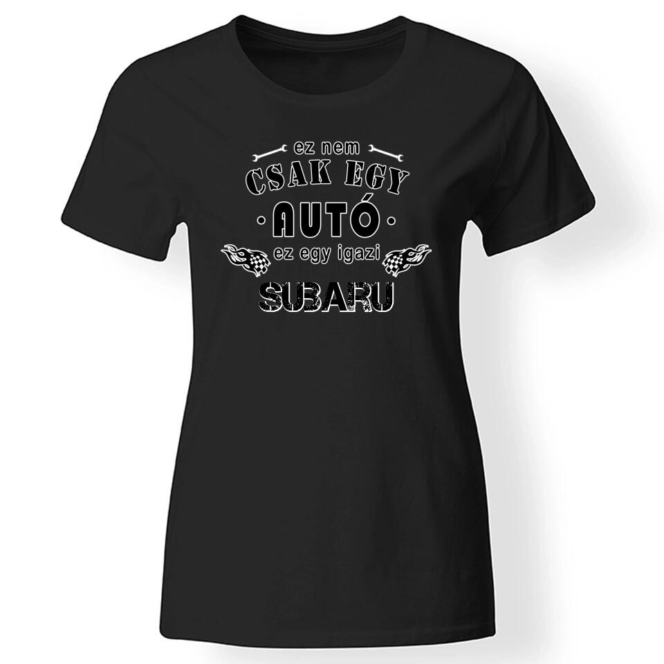 Ez egy igazi autós póló nőknek fekete
