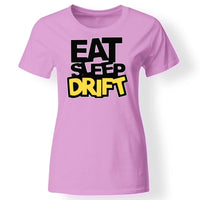 Eat, sleep, DRIFT póló nőknek rózsaszín