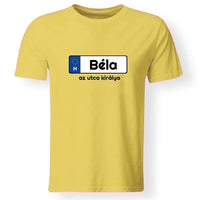 Rendszámtábla mintás póló férfiaknak