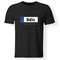 Rendszámtábla mintás póló férfiaknak